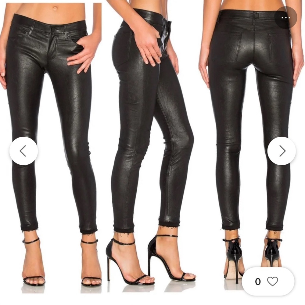 Rta Prince Skinny Leather Pants Size 27